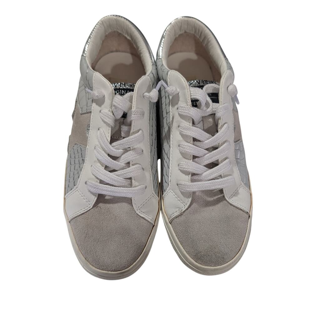 Vintage Havana Edge Star Sneakers White Silver 7.5